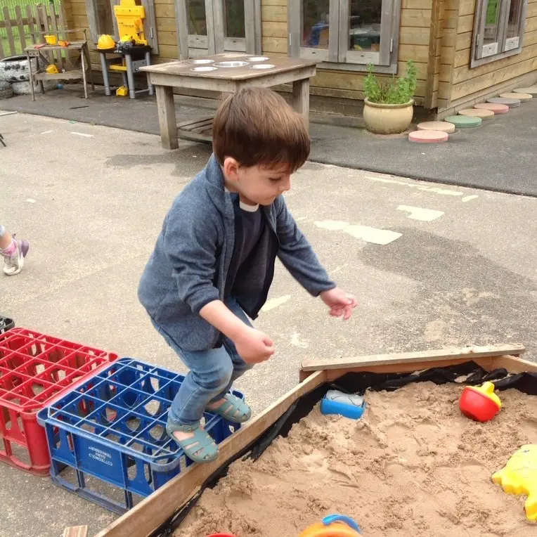 Playing at Cinder Ash Pre School