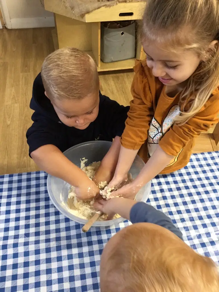 Playing at Cinder Ash Pre School