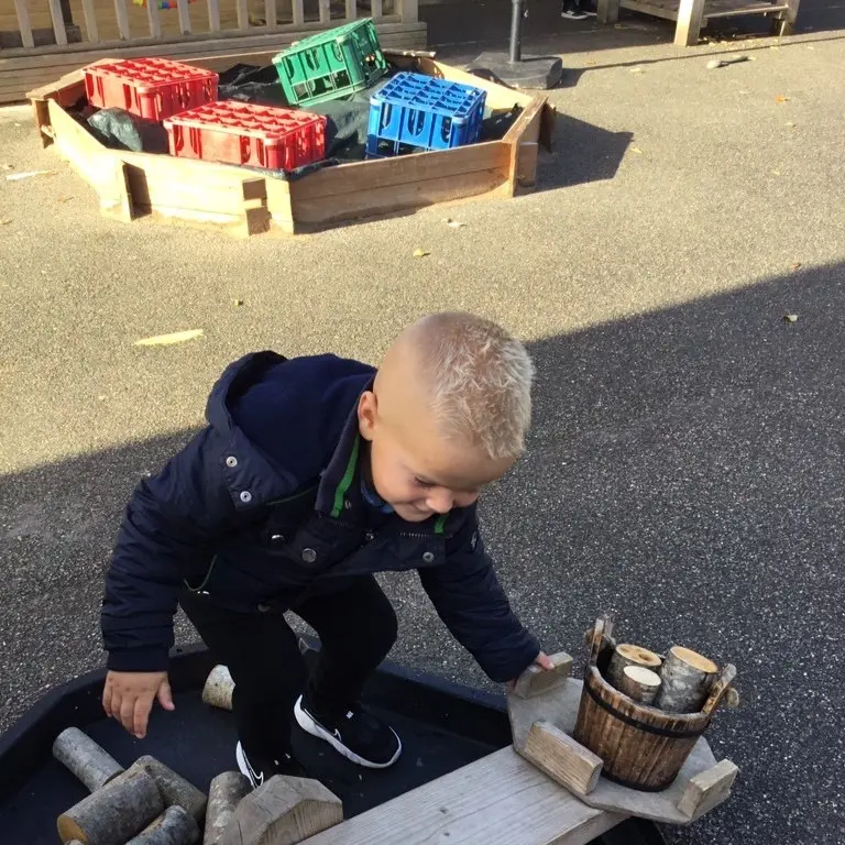 Playing at Cinder Ash Pre School