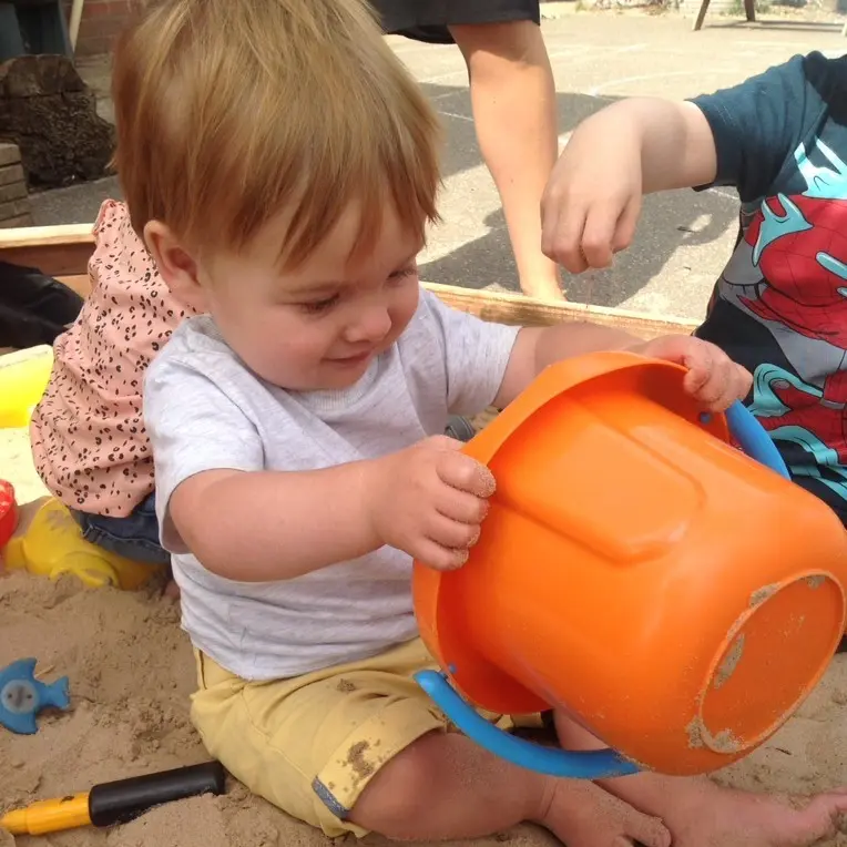 Playing at Cinder Ash Pre School