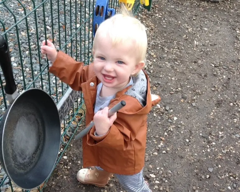 Playing at Cinder Ash Pre School