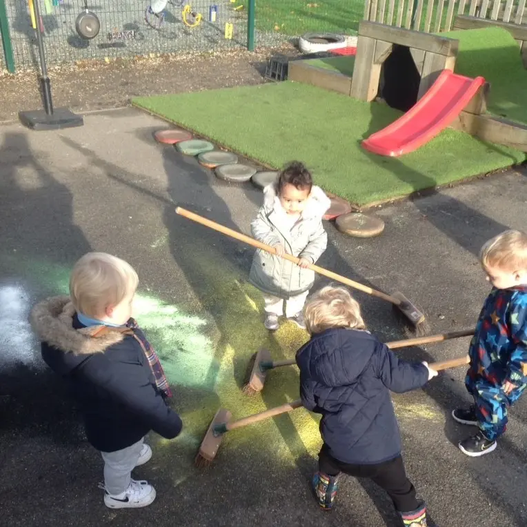 Playing at Cinder Ash Pre School