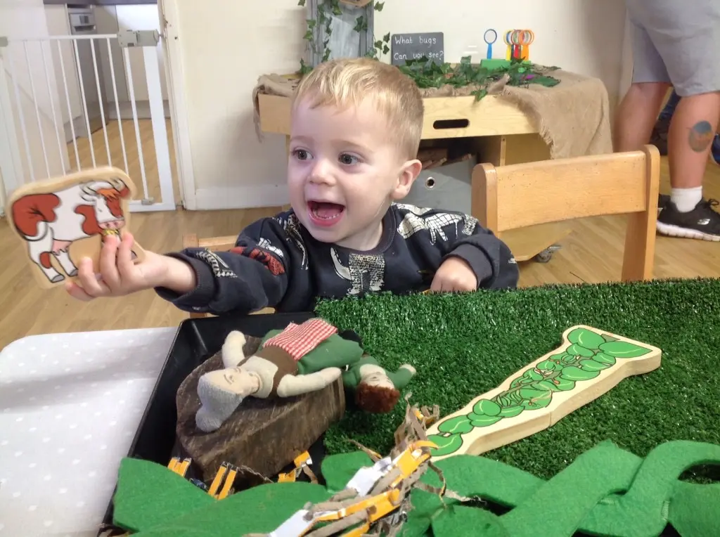 Playing at Cinder Ash Pre School